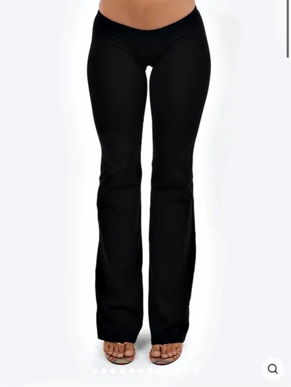 Kiki the Label Low Rise Pant Black Flare Pants Like New